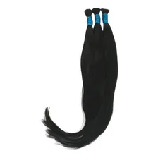 Cabelo Humano Liso Natural 70cm - 200 Gramas Imediato Cor Castanho Foto  mini 1