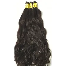 Cabelo Humano Liso Ondulado 60cm Castanho Com 250 Gramas. Foto mini 2
