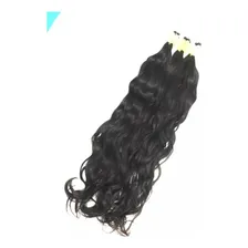 Cabelo Humano Liso Ondulado Virgem 50cm, 50gr Pontas Cheias Cor Castanho Foto mini 4