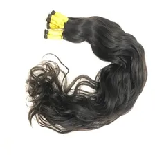 Cabelo Humano Liso Ondulado Virgem 60cm 50gr Pontas Cheias Cor Castanho Foto mini 3