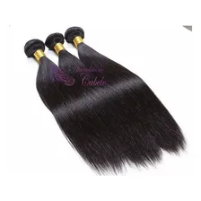 Cabelo Humano Liso Virgem Tela Castanho 70cm 300 Gramas Foto mini 1