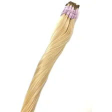 Cabelo Humano Loiro Claríssimo Indiano 50cm Com 150 Gramas. Foto mini 4