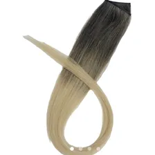 Cabelo Humano Loiro Claro Com Raiz Esfumada 60/65 Cm 100 Gr Cor Loiro Claro Raiz Esfumada Foto mini 2