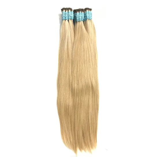 Cabelo Humano Loiro Claro Liso De 65cm 150 Gramas Foto 1