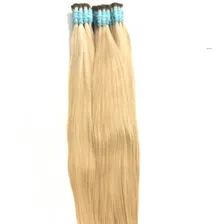 Cabelo Humano Loiro Claro Liso De 65cm 150 Gramas Foto mini 4
