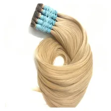 Cabelo Humano Loiro Claro Liso De 65cm 150 Gramas Foto mini  3