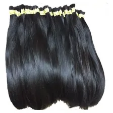 Cabelo Humano Megahair Liso Brasileiro Preto 60/65cm 100gr Foto mini 2