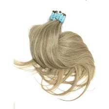 Cabelo Humano Mega/hair Loiro Mesclado Cinza 65 Cm/50grs Foto mini 4