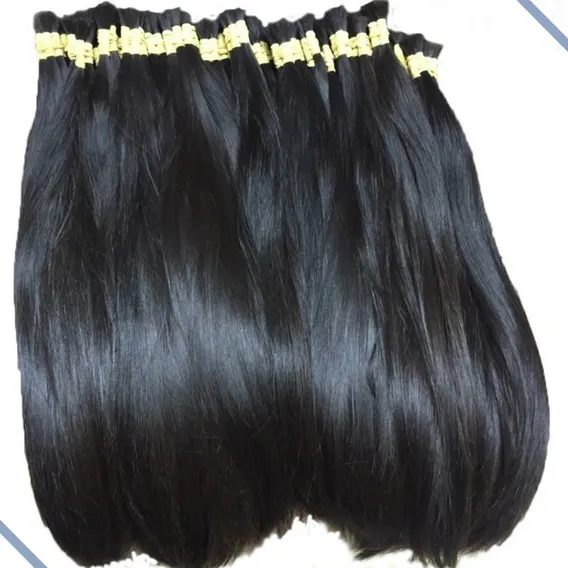 Cabelo Humano Megahair Virgem Natural 70 A 75cm - 100gramas Cor Liso Natural Castanho Medio Foto 1