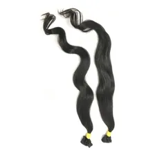 Cabelo Humano Na Tela Virgem Leves Ondas 50cm Com 50 Grs. Foto  mini 1