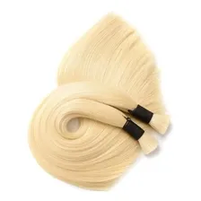 Cabelo Humano Natural Loiro Brasileiro Megahair 60/65cm 50gr Foto mini 1