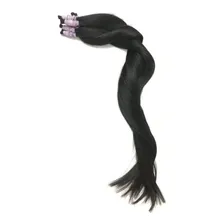 Cabelo Humano Natural Mega Hair Liso 40cm/ 45cm - 100gr Cor Castanho Foto mini 1