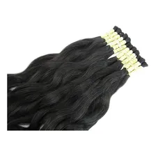 Cabelo Humano Ondulado Natural 45cm - 50g Imediato Cor Castanho Foto mini 1