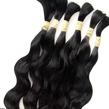Cabelo Humano Ondulado Natural 55cm - 100g Imediato Cor Castanho Foto  mini 1