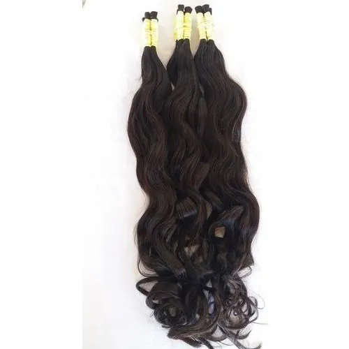 Cabelo Humano Ondulado Natural 70cm - 200g Imediato Cor Castanho Foto 1