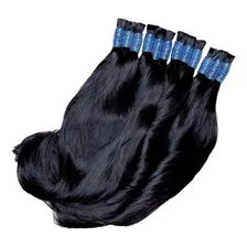 Cabelo humano Origem Natural Castanho 65cm Foto mini 2
