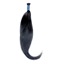 Cabelo humano Origem Natural Castanho 65cm Foto mini 3