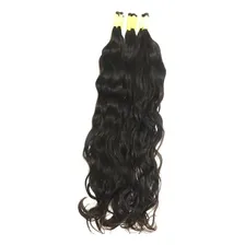 Cabelo Humano Para Mega Hair 40 A 45cm Leves Ondas 100grs Cor Castanho Foto mini 1