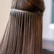 Cabelo Indiano 60/55cm Humano Natural Castanho 100 Gramas Foto mini 3