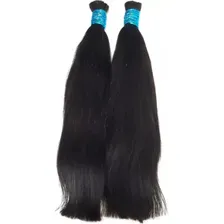 Cabelo Indiano Natural Queratina Castanho 65 cm 200 gramas Foto mini 4