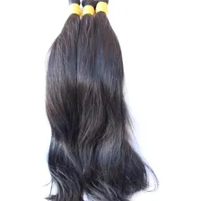 Cabelo Liso 70/75cm Humano Natural Preto 50 Gramas Foto mini 1