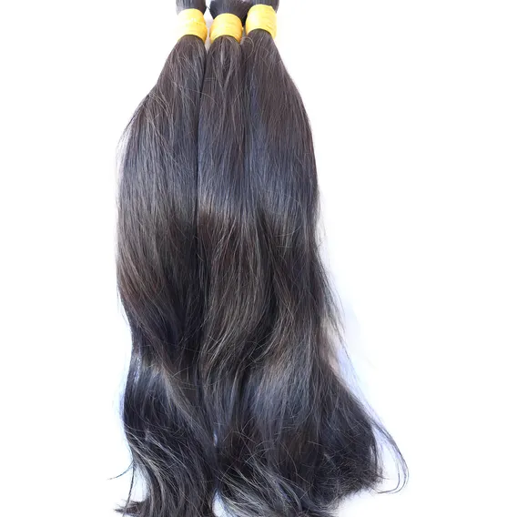 Cabelo Liso 70/75cm Humano Natural Preto 50 Gramas Foto 1