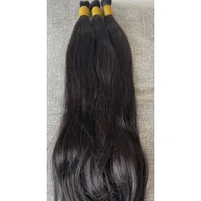 Cabelo Liso 70/75cm Humano Natural Preto 50 Gramas Foto mini 2