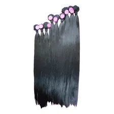 Cabelo Liso Brazilian Virgin Hair Modelo Whitney Plus Sleek Cor Preto 1b Foto mini 1