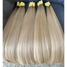 Cabelo Loiro Descolorido 50/55cm Brasileiro Do Sul 50g Foto mini 3