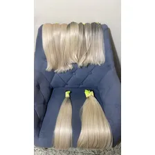 Cabelo Loiro Descolorido 50/55cm Brasileiro Do Sul 50g Foto mini 2