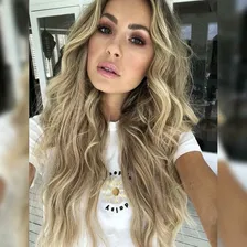 Cabelo loiro sintético de 55 cm Foto mini 2