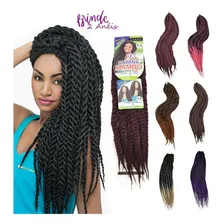 Cabelo Mambo Twist Havana Crochet Braid Afro Trança + Anel Cor 30 Ruivo Foto mini 1