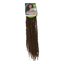 Cabelo Mambo Twist Havana Crochet Braid Afro Trança + Anel Cor 30 Ruivo Foto mini 3