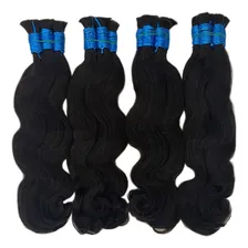 Cabelo Natural Humano Cor Castanho 55cm 150 gramas Foto mini 4