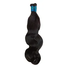 Cabelo Natural Humano Cor Castanho 55cm 150 gramas Foto mini 3