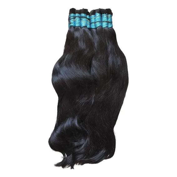 Cabelo Natural Humano Cor Castanho 55cm 150 gramas Foto 1