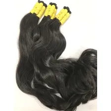 Cabelo Natural Mega Hair Liso Ondulado 70 Cm 300 Gramas Cor Castanho Foto mini 3