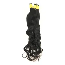 Cabelo Natural Mega Hair Liso Ondulado 75 Cm 300 Gramas. Cor Castanho Foto  mini 1