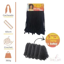 Cabelo Nina Softex Cacheado Fecha A Cabeça Crochet Original Foto mini  2