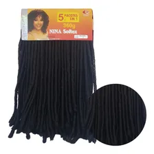 Cabelo Nina Softex Cacheado Fecha A Cabeça Crochet Original Foto  mini 1