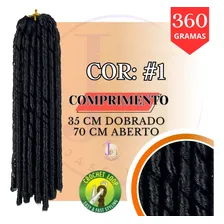 Cabelo Nina Softex Pacotão 400 Gramas Crochet Braid Cor Preto #1 Foto mini 2