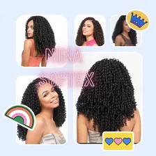 Cabelo Nina Softex Pacotão 400 Gramas Crochet Braid Cor Preto #1 Foto mini 3