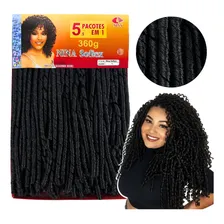 Cabelo Nina Softex Pacotão 400 Gramas Crochet Braid Cor Preto #1 Foto mini 1