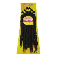 Cabelo Ondulado Cacheado Luna Max Longo Fecha A Cabeça 300g Cor Chocolate Foto mini 1
