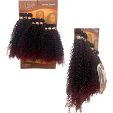 Cabelo Orgânico 65cm Cacheado C/320g African Beauty 9 Telas Cor Ombre Bug Foto mini  2