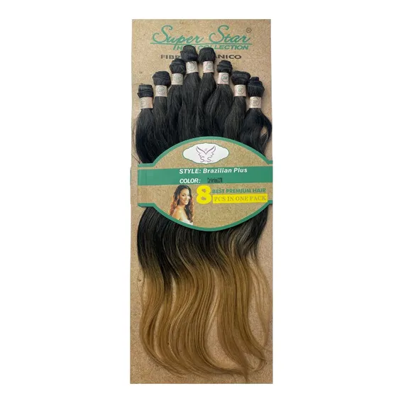 Cabelo Orgânico Brazilian Plus Liso Ondulado Super Star Cor #2/27 Foto 1