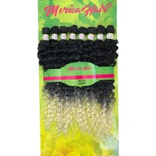 Cabelo Orgânico Cacheado Afro Natural 8 Telas 270 Gr 60 Cm Cor Ombre Loiro Foto  mini 1