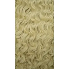 Cabelo Orgânico Cacheado Anjo Weng 70cm 270gr Para Entrelace Cor Platinado 613 Foto mini  3