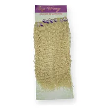 Cabelo Orgânico Cacheado Anjo Weng 70cm 270gr Para Entrelace Cor Platinado 613 Foto mini  2