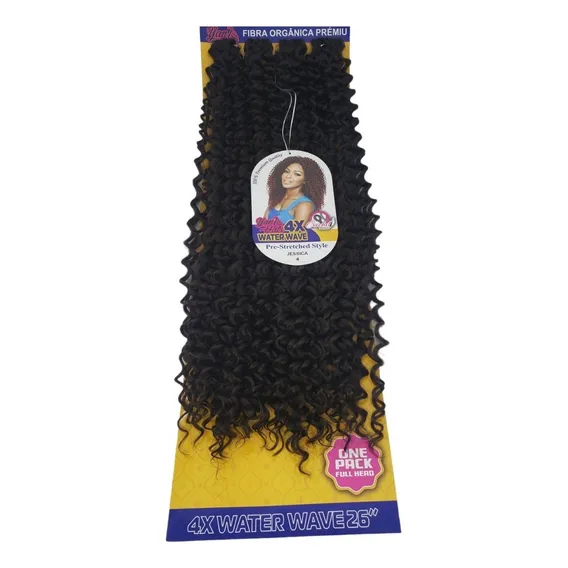 Cabelo Organico Cacheado Jessica Fibra Premium Crochet Braid Cor Chocolate Foto 1